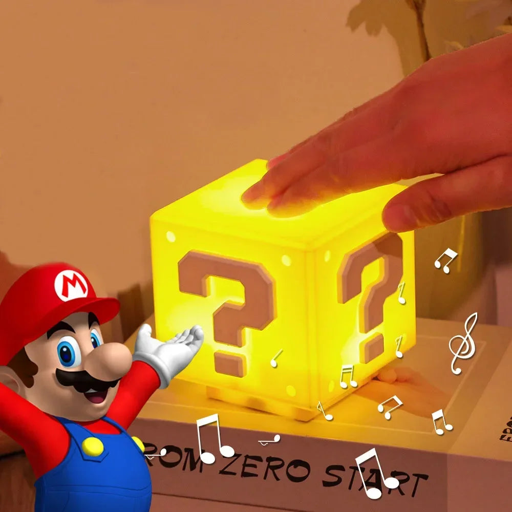 LED Question Mark Night Light with Music Super Mario