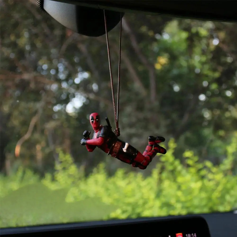 Deadpool Cartoon Car Rearview Mirror Pendant