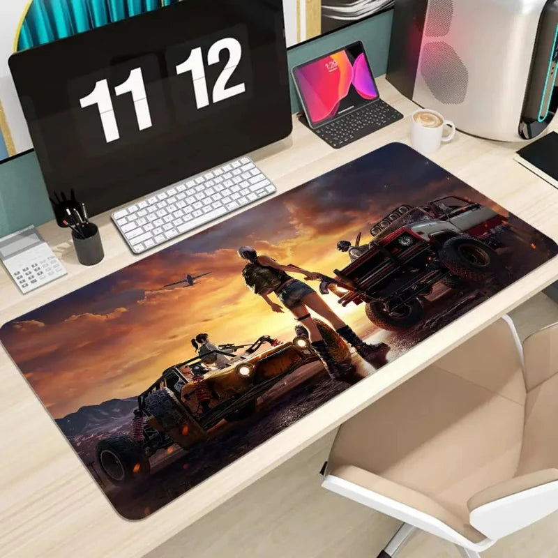 Pubg Cartoon Large Mouse Pad