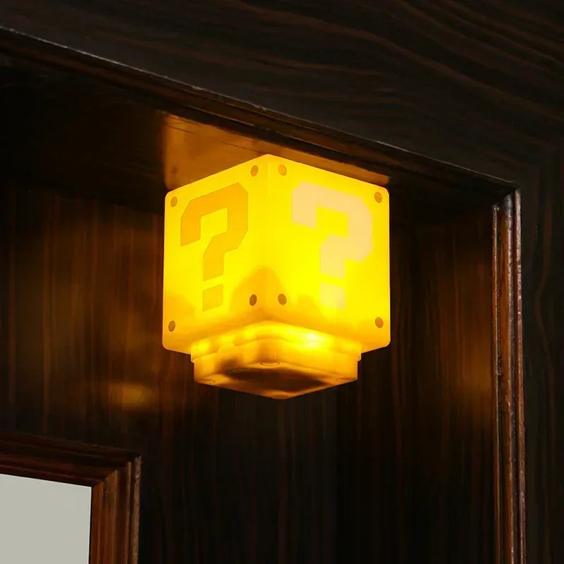 LED Question Mark Night Light with Music Super Mario