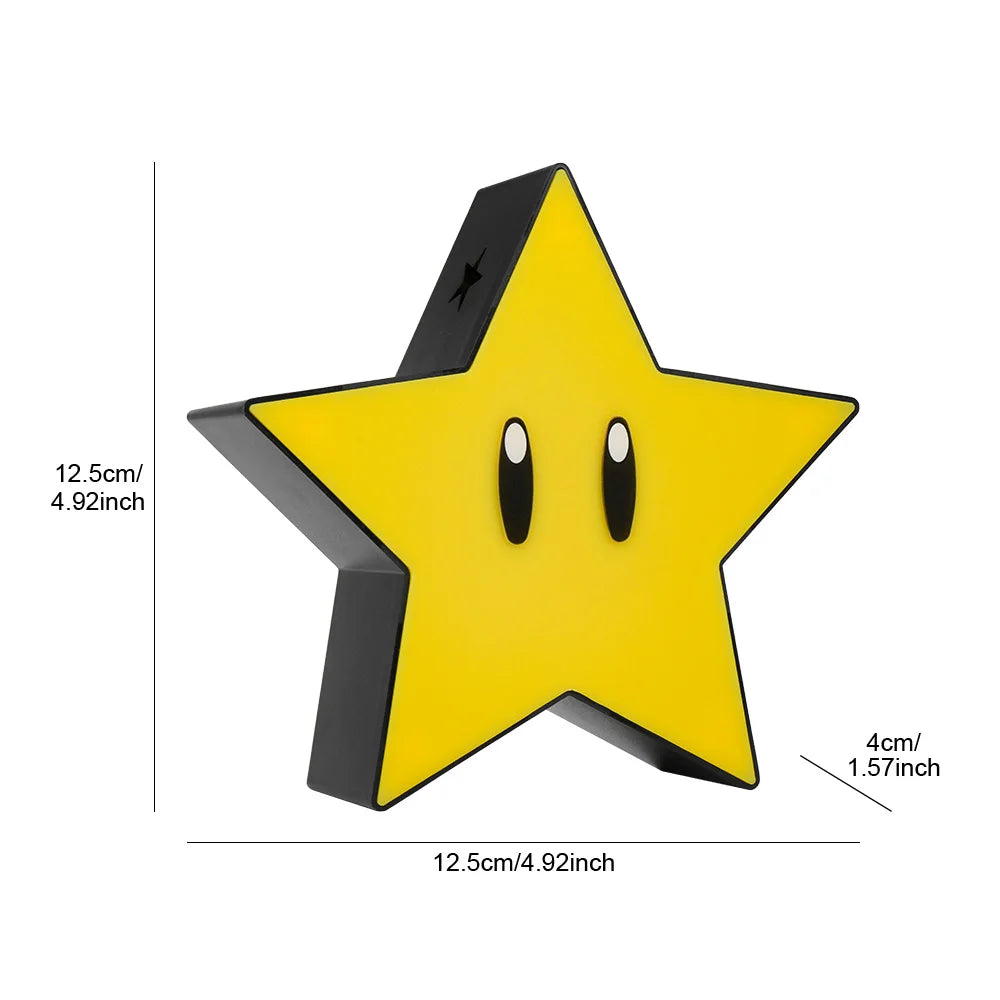 Super Mario Star Night Light