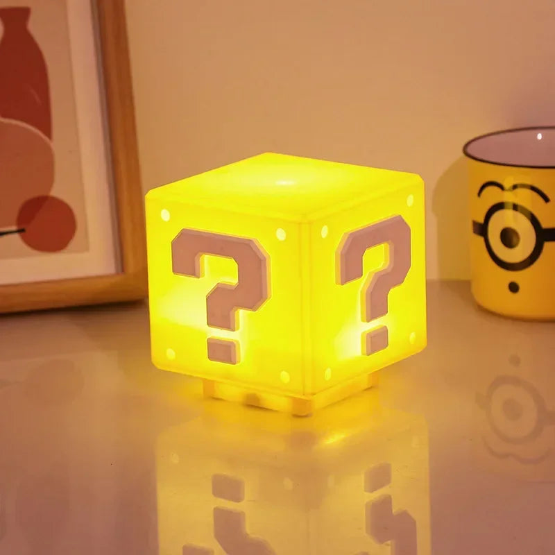 LED Question Mark Night Light with Music Super Mario