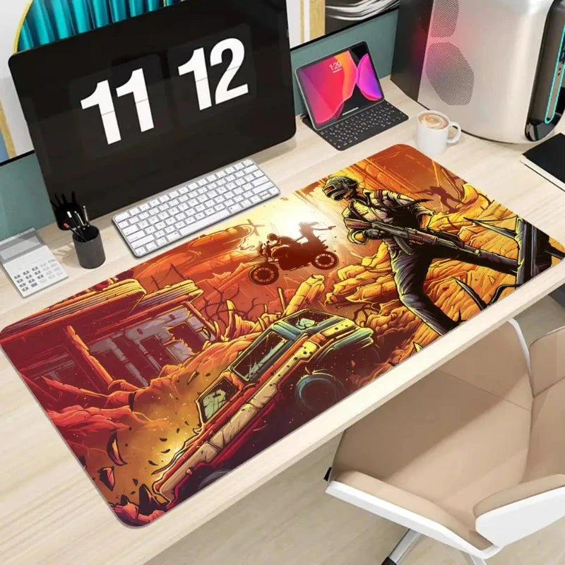 Pubg Cartoon Large Mouse Pad