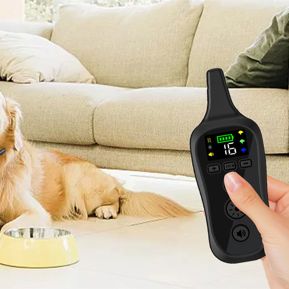 Pet Dogs And Cats Without Electric Shock Remote Control Stop Barker Training Collar