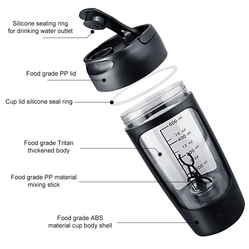 USB Electric Protein Shaker Bottle