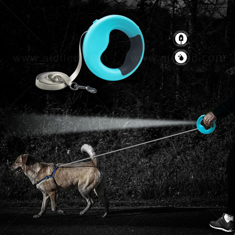 New LED Automatic Telescopic Traction Rope For Pets