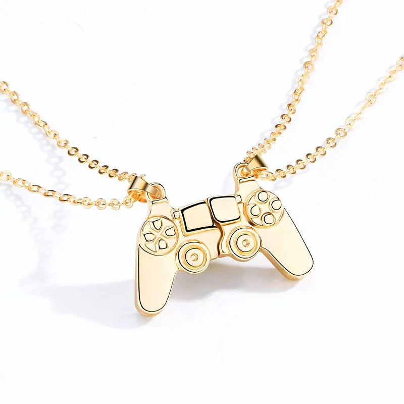 Magnetic Game  Controller Couple Necklace