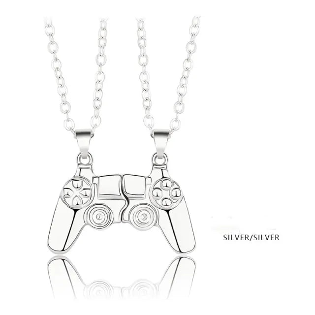 Magnetic Game  Controller Couple Necklace