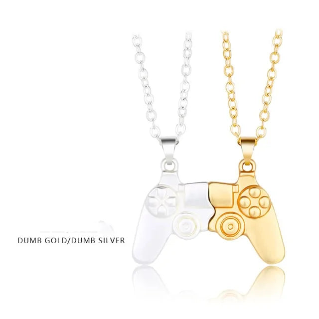 Magnetic Game  Controller Couple Necklace